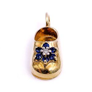 14k Yellow Gold Shoe Charm